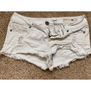 Bullhead denim frayed shorts